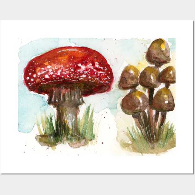 Mushroom Wall Art by Art Of Torie Wilson